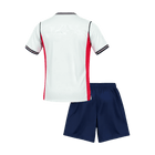 Inglaterra Infantil  Casa Copa do Mundo Futebol Camisa Conjunto (Camisa+Shorts) 2026 Branco