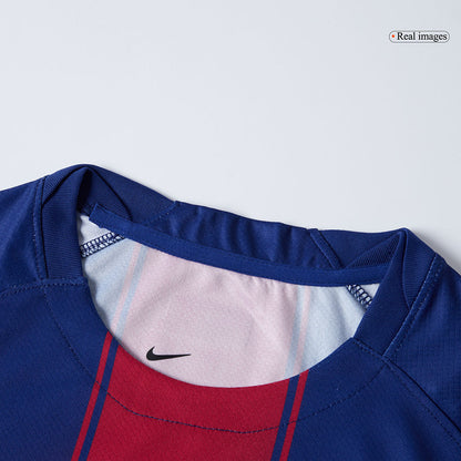 LEWANDOWSKI #9 Barcelona Casa Camisa 2025/26- Vermelho&Azul