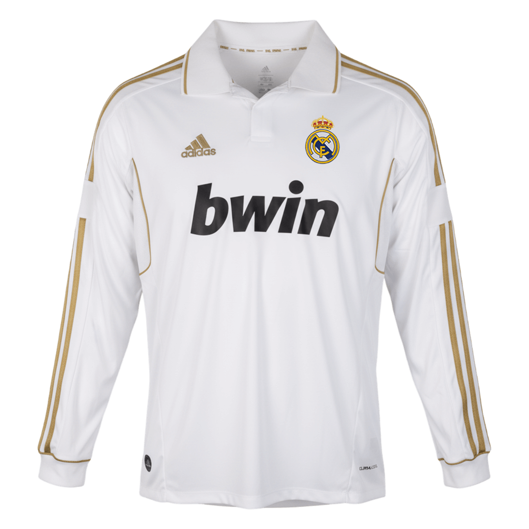 Retrô Real Madrid Casa Manga Longa Camisa 2011/12 Branco camisola de futebol 2025/26