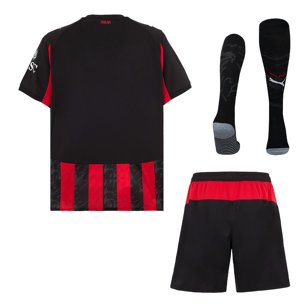 AC Milan 
Casa 
 Camisa 
Conjunto (Camisa + Calções + Meias) 
2025/26