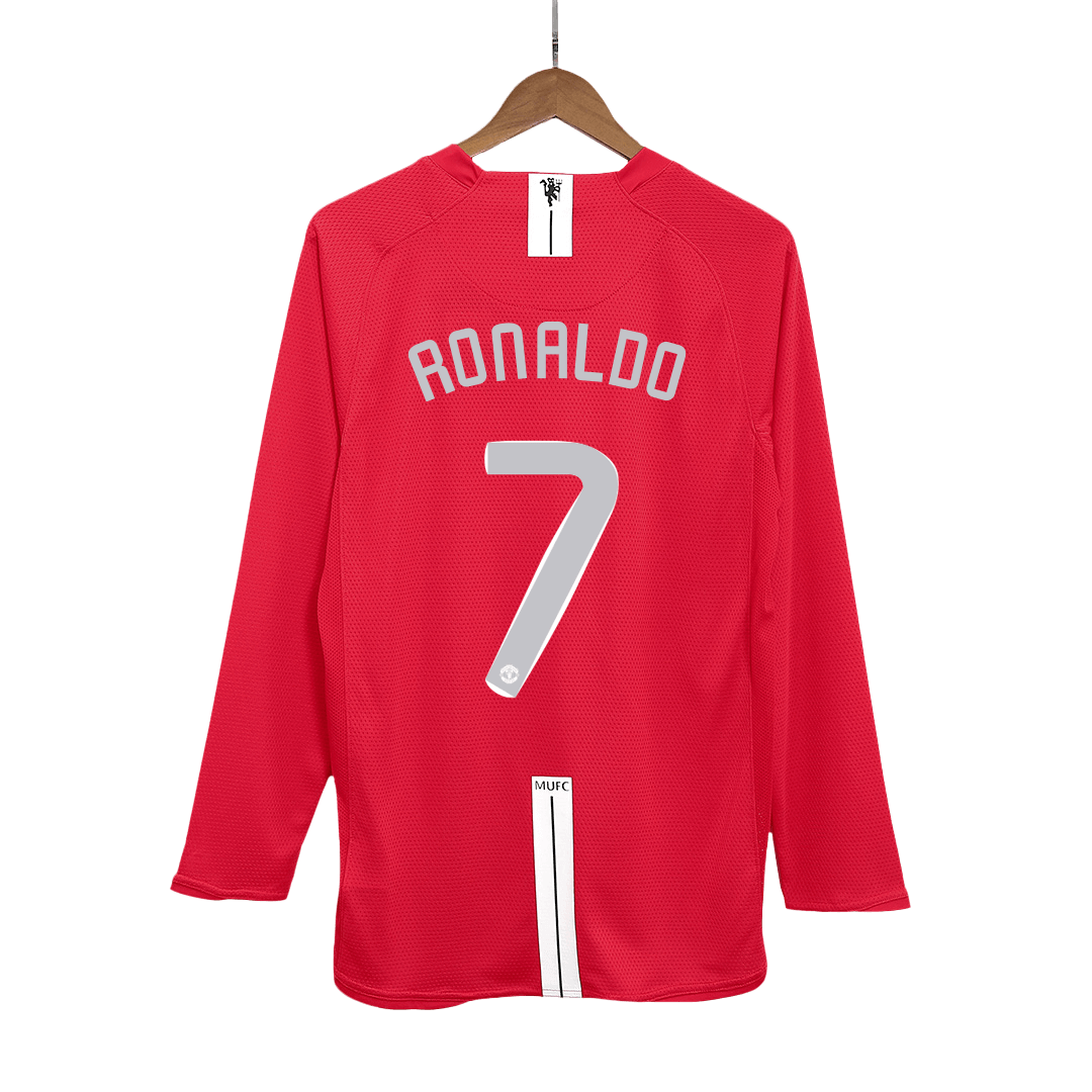 Camisola de futebol retro do Manchester United #7 RONALDO 2007/08 - Final da UCL 2025/26