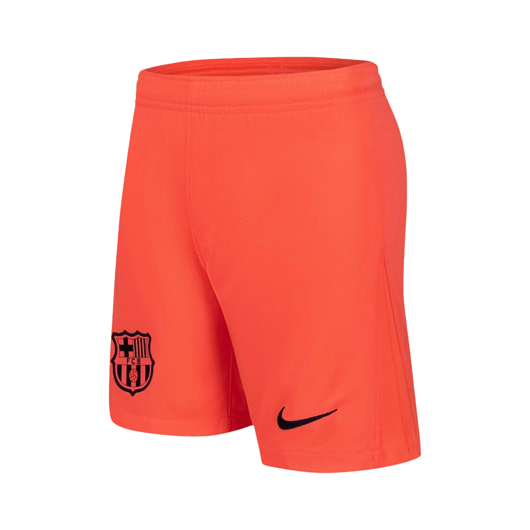 Barcelona 
 Fora Terceira Camisa Conjunto(Camisa+Calções+Meias) 2025/26 Laranja