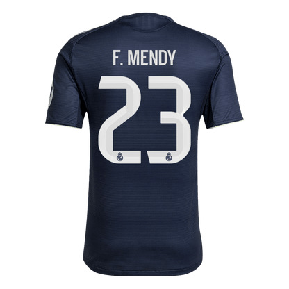 Jogador F.MENDY #23 Real Madrid Fora Futebol Camisas 2025/26 Marinha