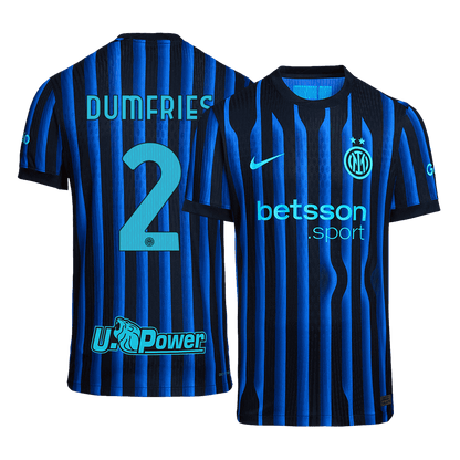 Jogador DUMFRIES #2 Inter Milan Casa Futebol Camisas 2025/26 camisola de futebol