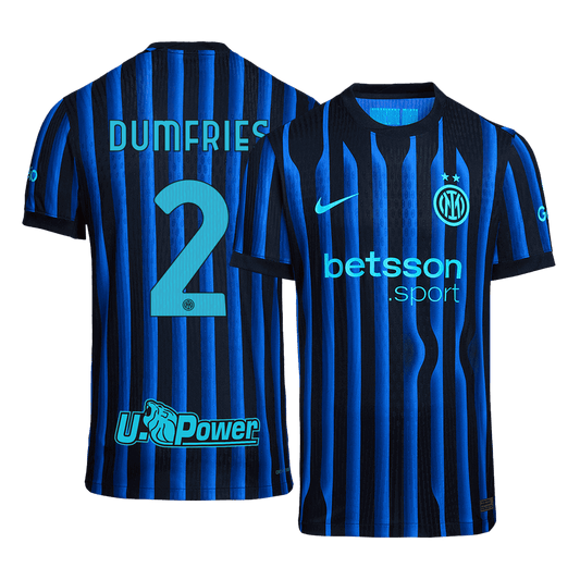 Jogador DUMFRIES #2 Inter Milan Casa Futebol Camisas 2025/26 camisola de futebol