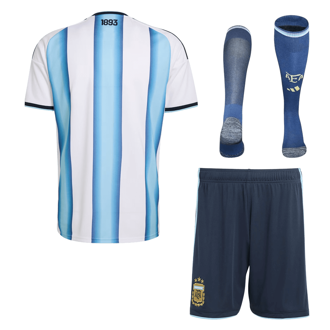 Argentina Casa Copa do Mundo Camisa Conjunto(Camisa+Calções+Meias) 2026 - camisola de futebol para adeptos em - imagem 5
