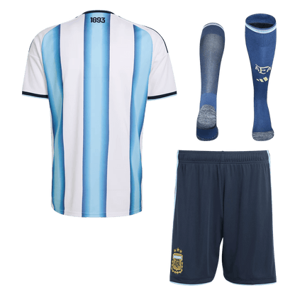 Argentina Casa Copa do Mundo Camisa Conjunto(Camisa+Calções+Meias) 2026 - camisola de futebol para adeptos em - imagem 5
