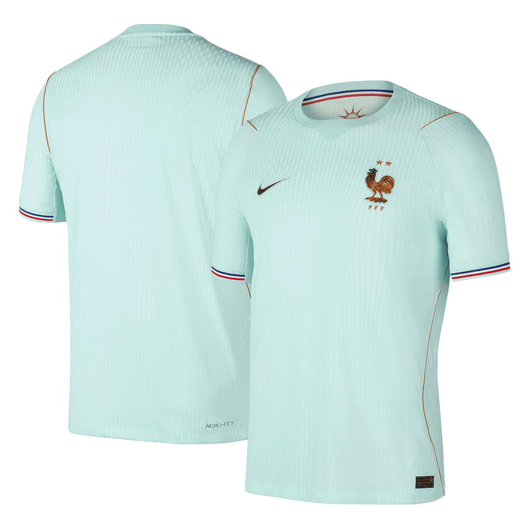 Versão do Jogador France Fora Copa do Mundo Futebol Camisas 2026 Verde - camisola de futebol para adeptos em
