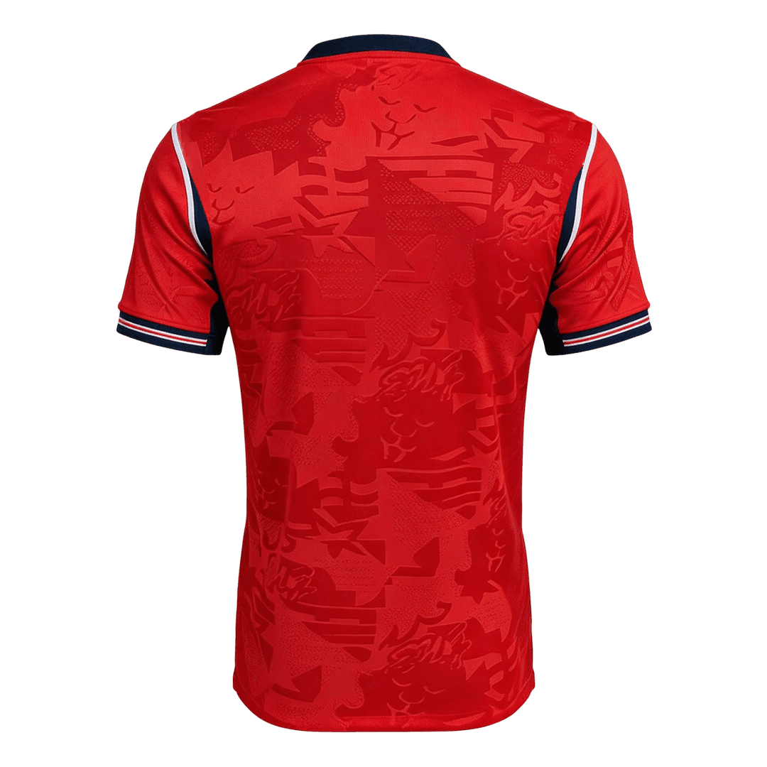 Versão do Jogador England Fora Copa do Mundo Futebol Camisas 2026 Vermelho - camisola de futebol para adeptos em