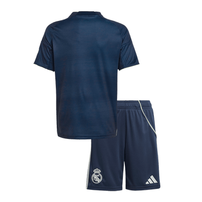 Real Madrid Fora Camisola Infantil Kit 2025/26