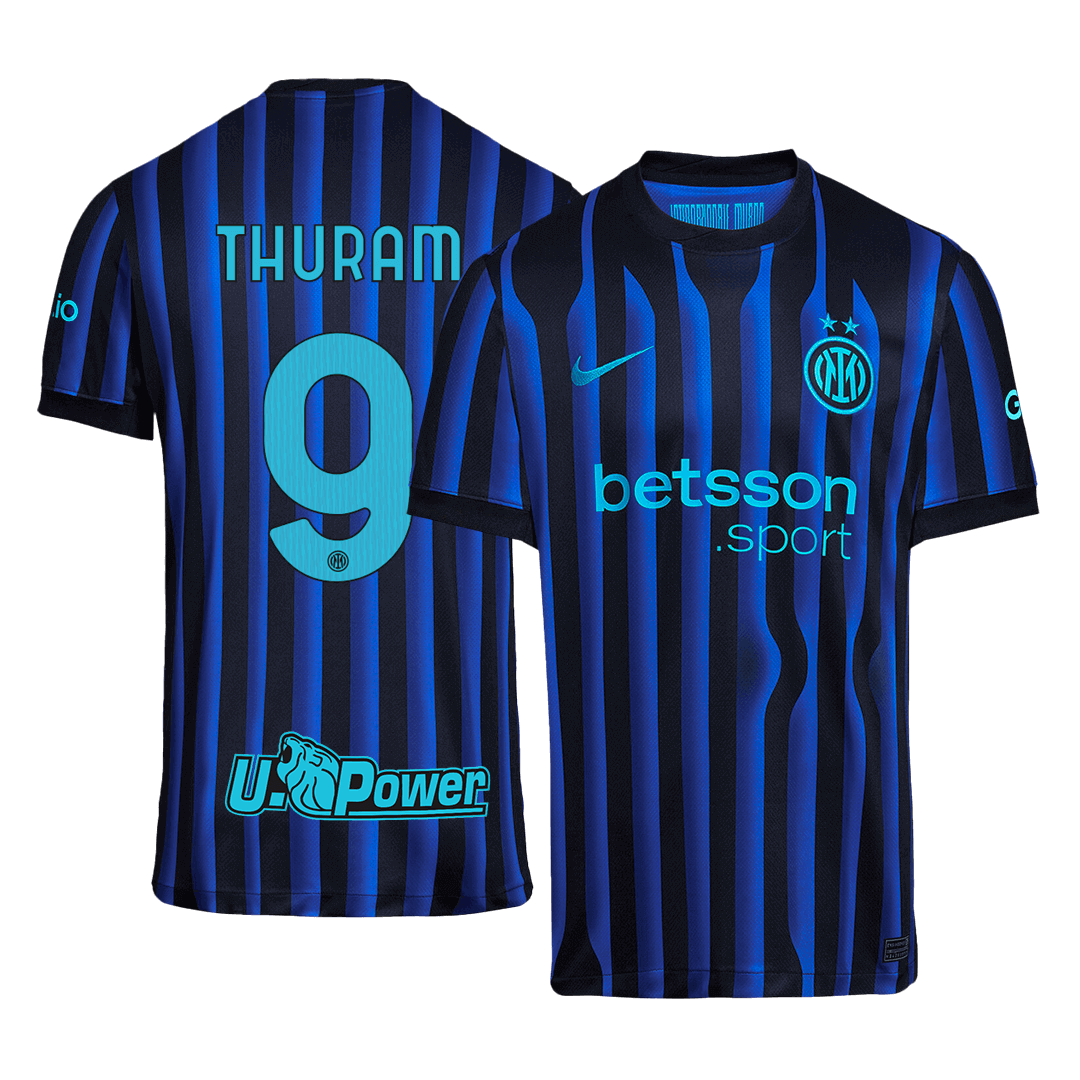 THURAM #9 Inter Milan Casa Camisa 2025/26 camisola de futebol