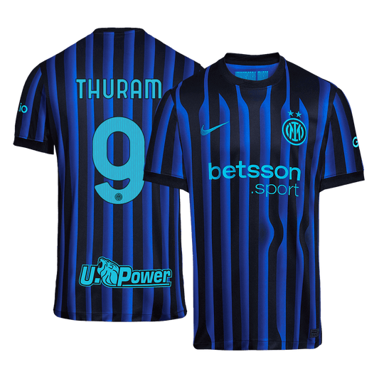 THURAM #9 Inter Milan Casa Camisa 2025/26 camisola de futebol