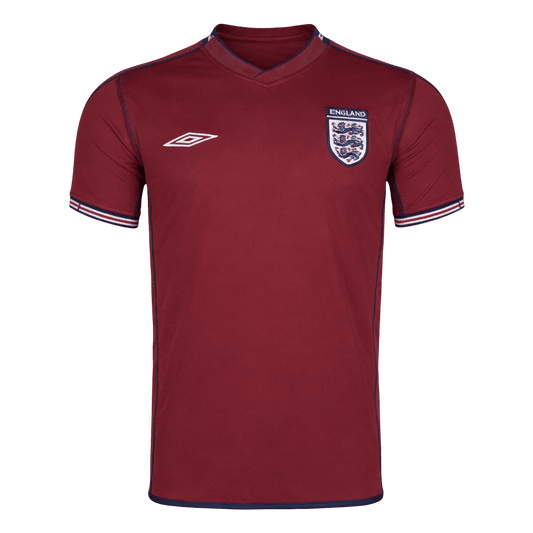 Retrô Inglaterra Fora Camisa 2002 Vermelho