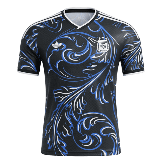 Versão do Jogador Argentina Fora Copa do Mundo Futebol Camisas 2026 Preto - camisola de futebol para adeptos em