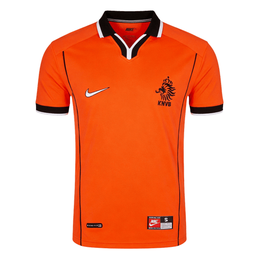 Retrô Países Baixos Casa Copa do Mundo Camisa 1998 Laranja
