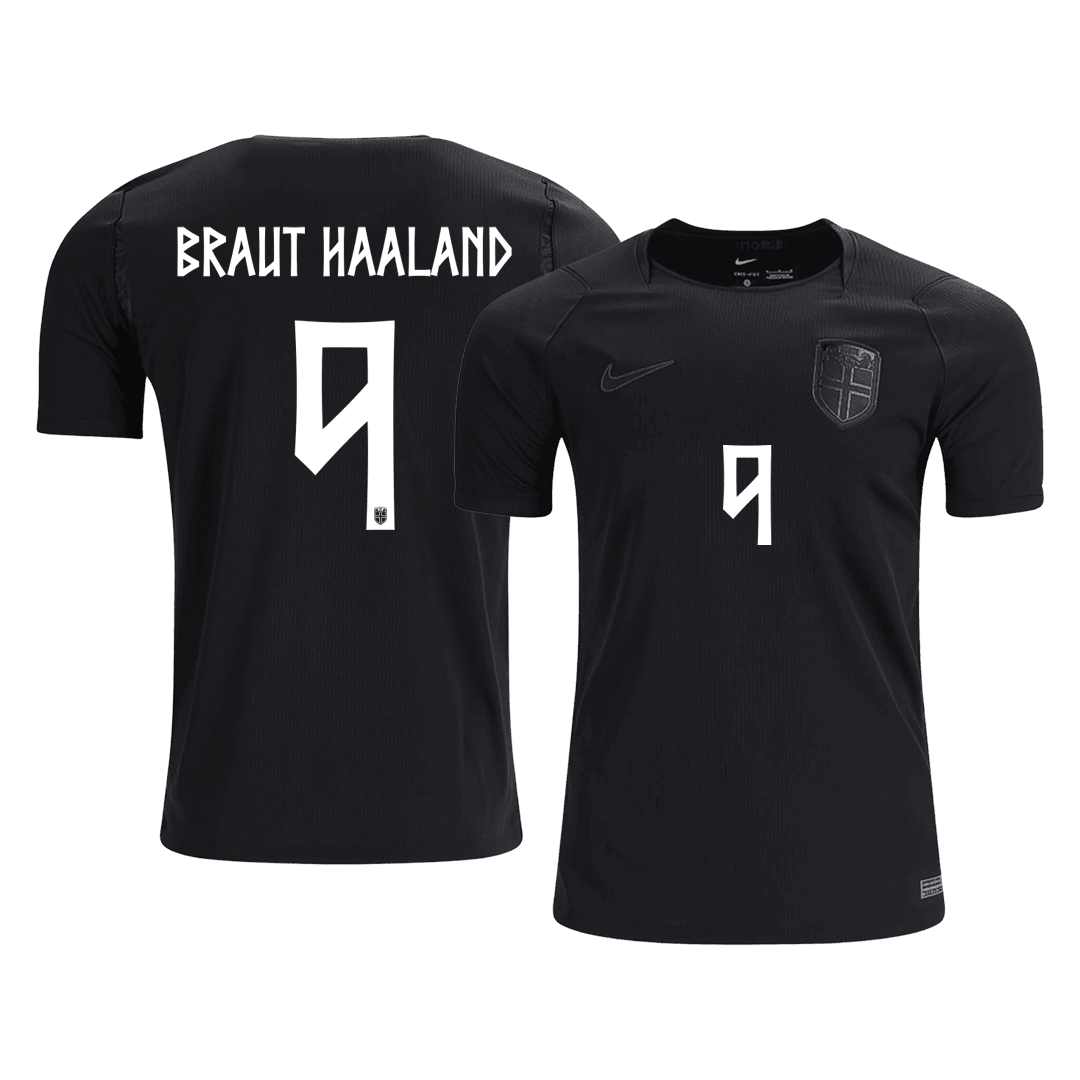 BRAUT HAALAND #9 Noruega Fora Copa do Mundo Camisa 2026 Preto