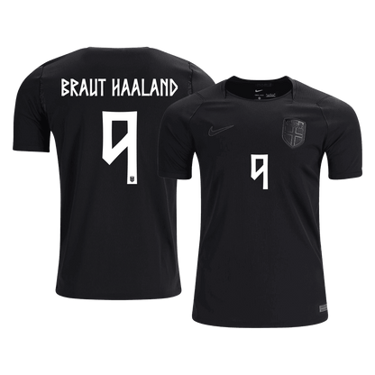 BRAUT HAALAND #9 Noruega Fora Copa do Mundo Camisa 2026 Preto