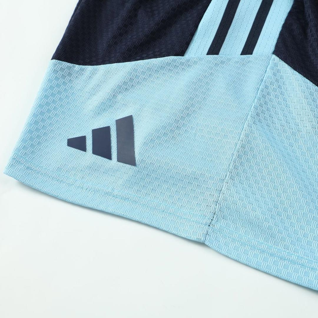 Versão Do Jogador Argentina Copa do Mundo Camisa Conjunto(Camisa+Calções) 2026 Branco