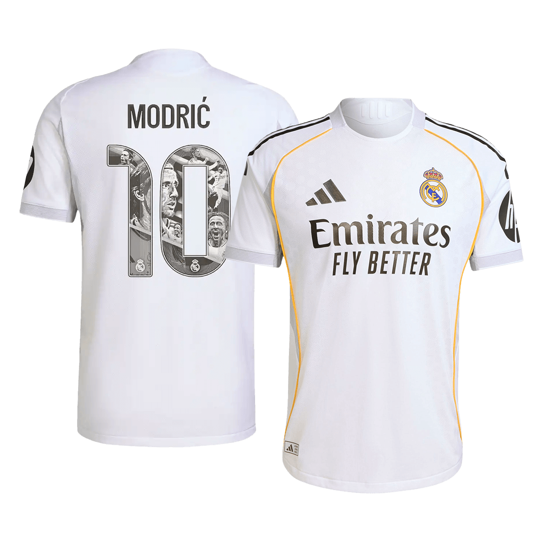 Jogador MODRIĆ Special #10 Real Madrid Casa Especial Especial Futebol Camisas 2025/26 Branco camisol