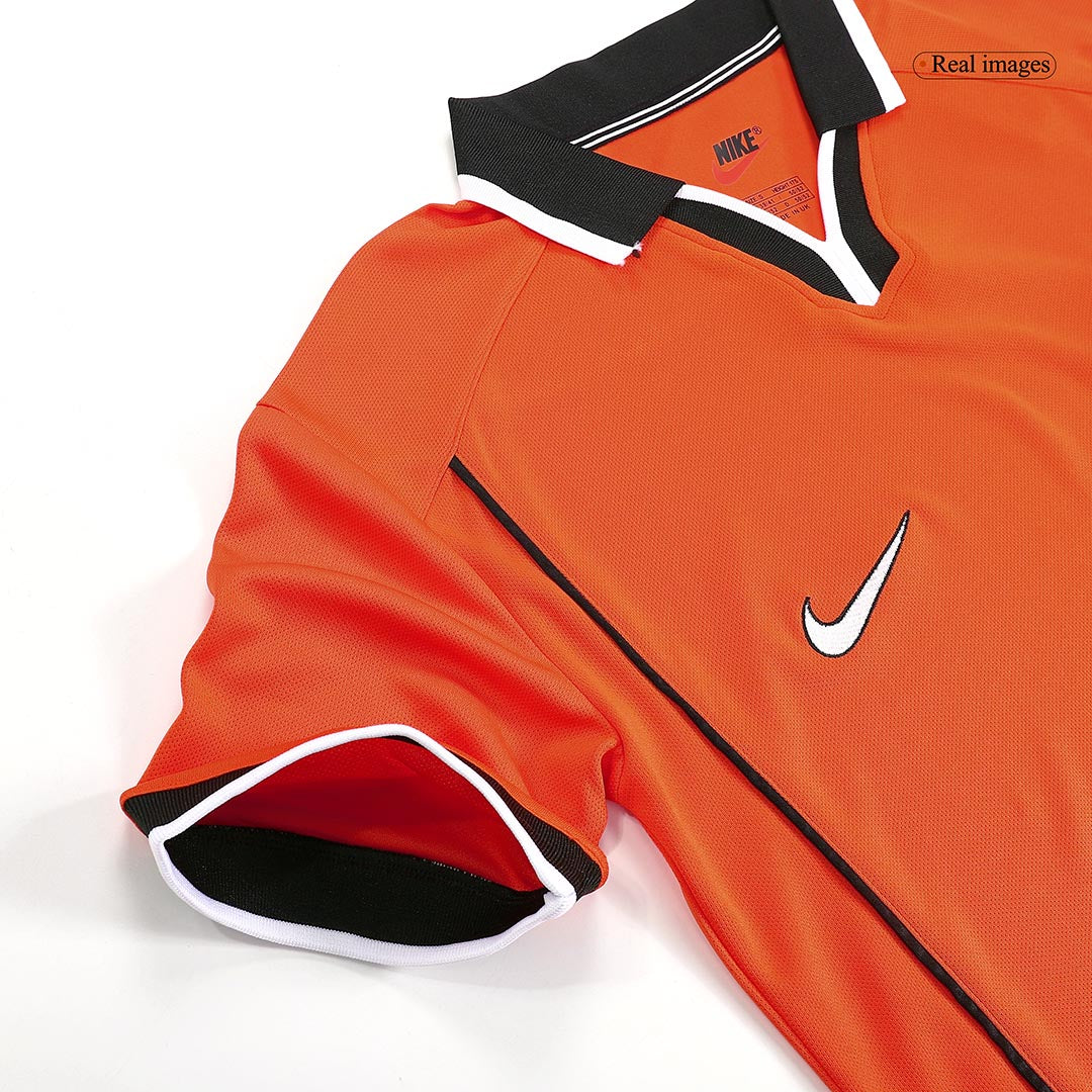 Retrô Países Baixos Casa Copa do Mundo Camisa 1998 Laranja