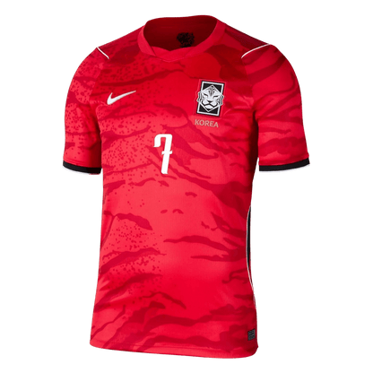 HEUNGMIN #7 South Korea Casa Copa do Mundo Camisa 2026 Vermelho - camisola de futebol para adeptos em - imagem 3