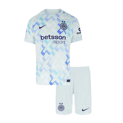 Inter Milan 
 Fora 
Camisas Infantis 
Conjunto 2025/26 
 Branco camisola de futebol