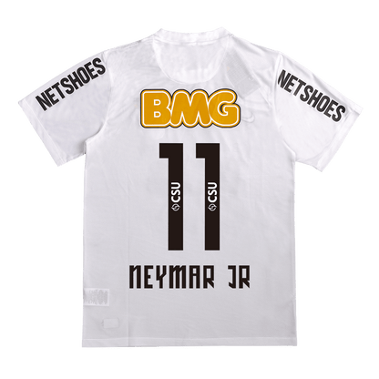 Retrô NEYMAR JR #11 Santos FC Casa Camisa 2012 Branco camisola de futebol 2025/26