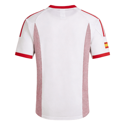 Retrô Spain Fora Copa do Mundo Camisa 2002 Branco