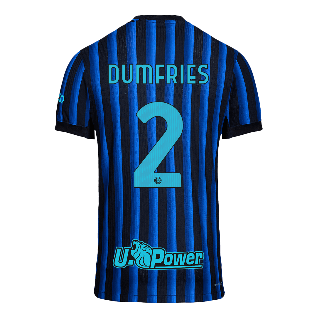 Jogador DUMFRIES #2 Inter Milan Casa Futebol Camisas 2025/26