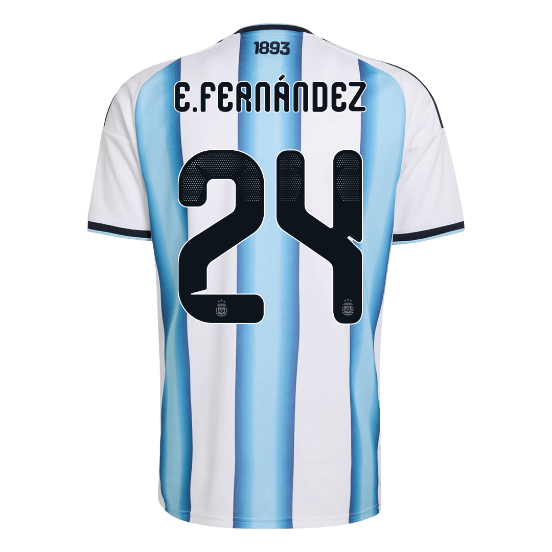 【Super Qualidade】 E. FERNÁNDEZ #24 Argentina
 Casa Futebol Camisa 2026