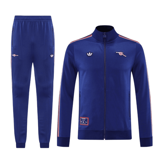 Arsenal Treino Jaqueta Conjunto (Jaqueta + Calças) 2025/26 Azul camisola de futebol