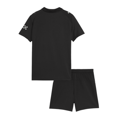 Manchester City 
 Fora 
Camisas Infantis 
Conjunto 2025/26 
 Preto