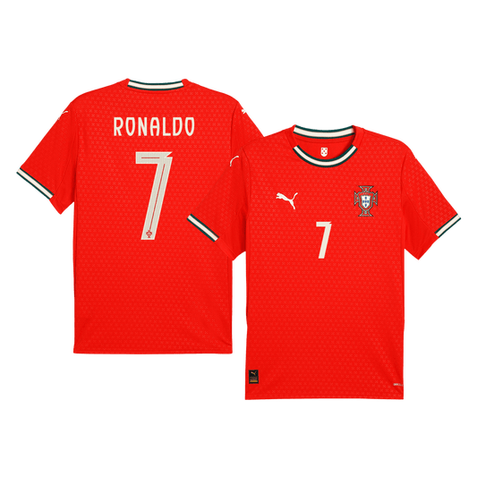 Camisola de futebol RONALDO #7 Portugal Home personalizada 2025