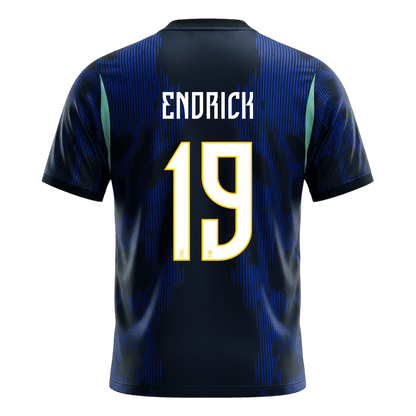 ENDRICK #19 Brasil Fora Copa do Mundo Camisa 2026 Marinha