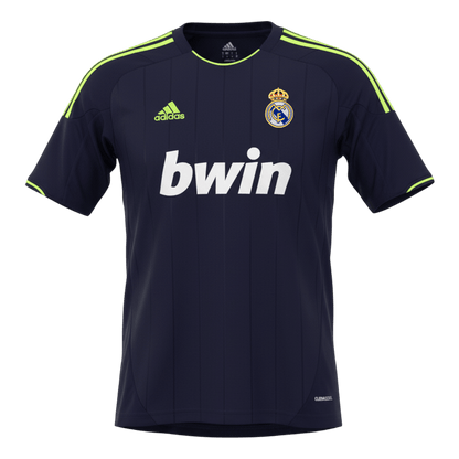 Retrô Real Madrid Fora Camisa 2012/13 Preto camisola de futebol 2025/26