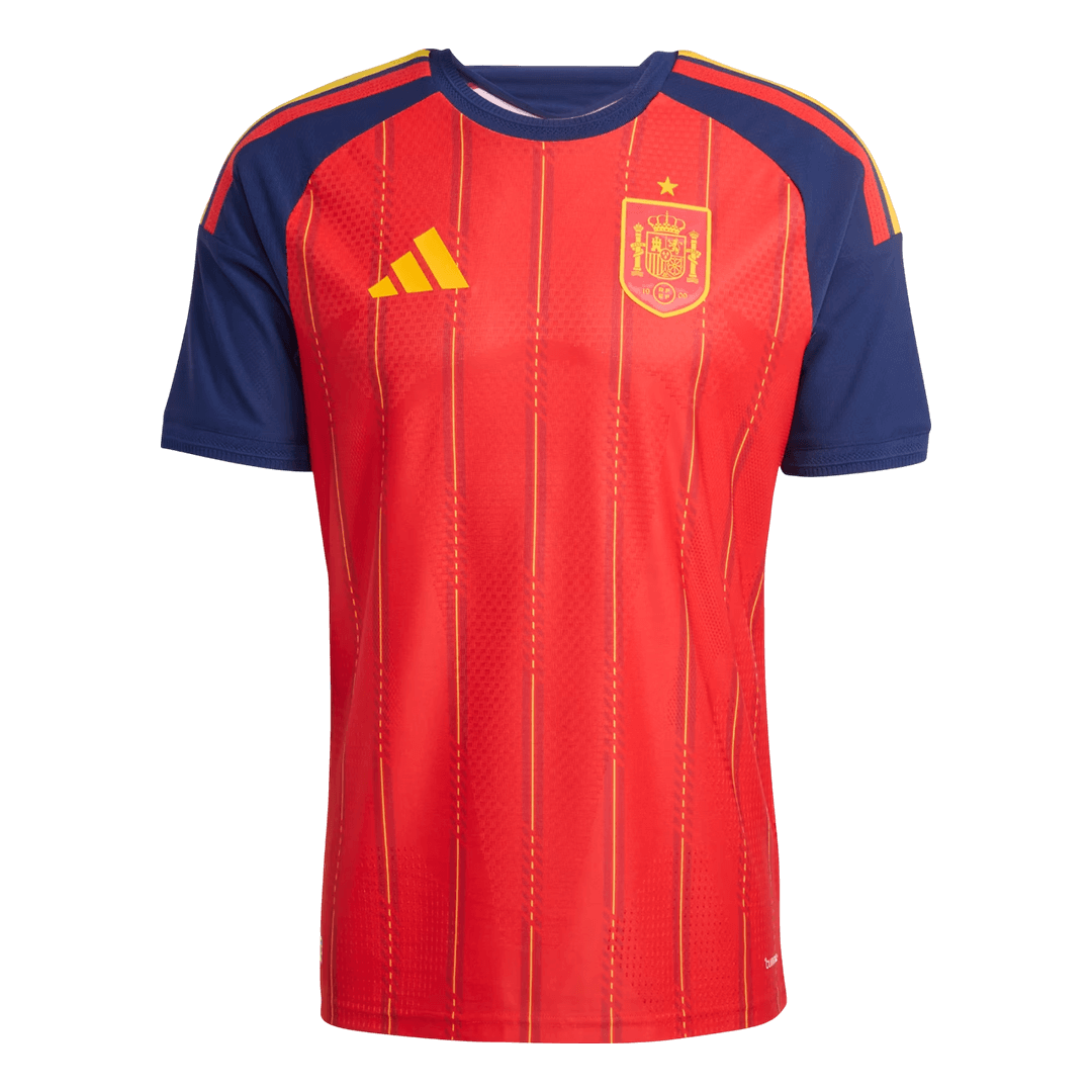 Versão do Jogador Spain Casa Copa do Mundo Futebol Camisas 2026 Vermelho - camisola de futebol para adeptos em