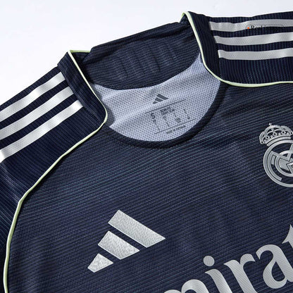 Jogador TCHOUAMENI #14 Real Madrid Fora Futebol Camisas 2025/26 Marinha