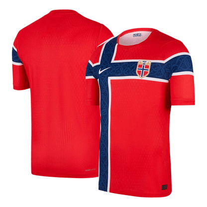 Versão do Jogador Noruega Casa Copa do Mundo Futebol Camisas 2026 Vermelho