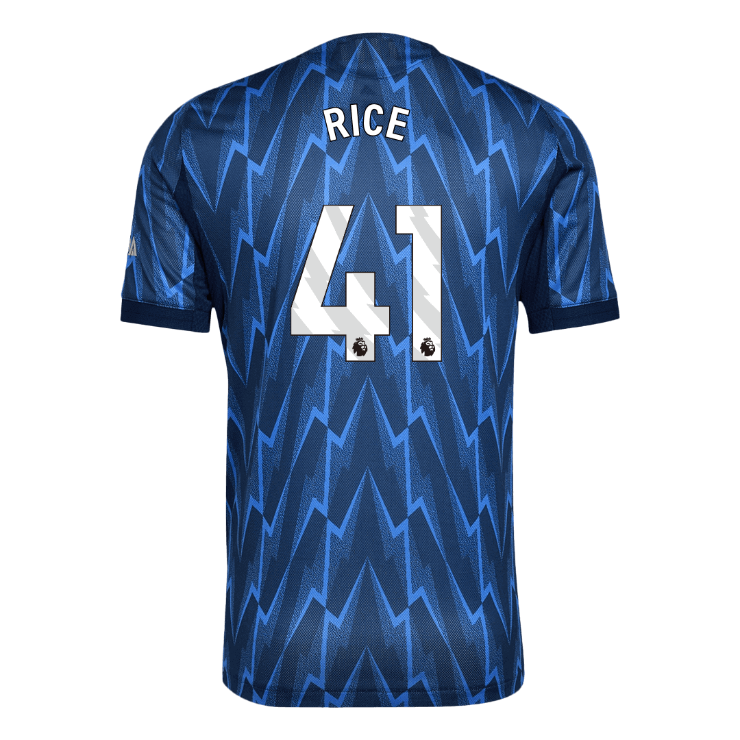 Jogador RICE #41 Arsenal Fora Futebol Camisas 2025/26 Azul