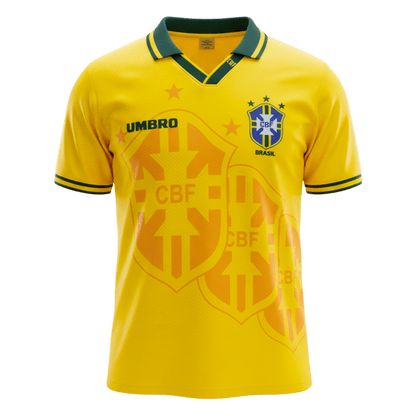 Retrô Brazil Casa Camisa 1994 Amarelo camisola de futebol 2025/26