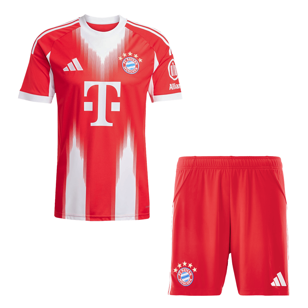 【Super Qualidade】 Bayern Munich
 Casa Futebol Camisa 2025/26 Vermelho camisola de futebol