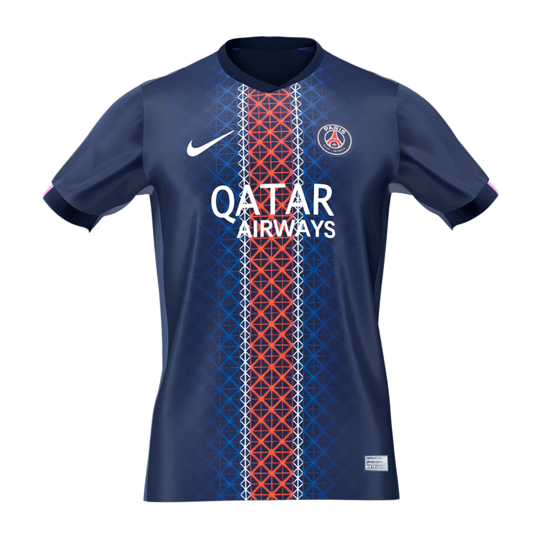 【Super Qualidade】 PSG
 Casa Futebol Camisa 2025/26 Marinha camisola de futebol