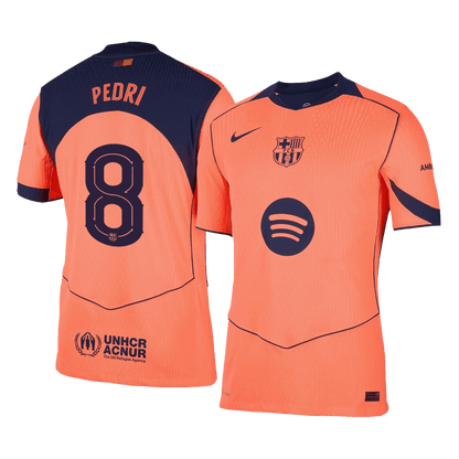 Jogador  PEDRI #8 Barcelona Fora Terceira UCL Futebol Camisas 2025/26 camisola de futebol
