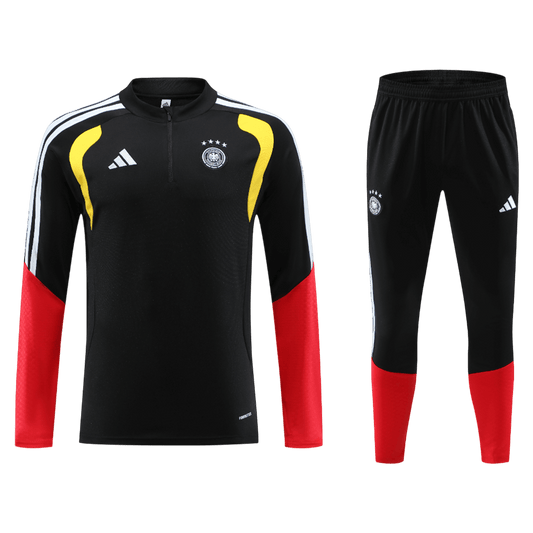 Germany Infantil Zíper Moletom Conjunto (Top+Pants) 
 2026 Preto camisola de futebol