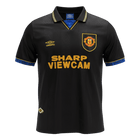 Retrô Manchester United Fora Camisa 1993/94 Preto