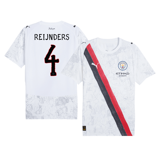 REIJNDERS #4 Manchester City Camisa 2025/26 Branco Club World Cup camisola de futebol