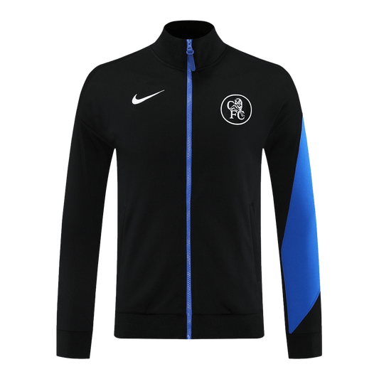 Chelsea Formação Blusão 2025/26 Preto camisola de futebol