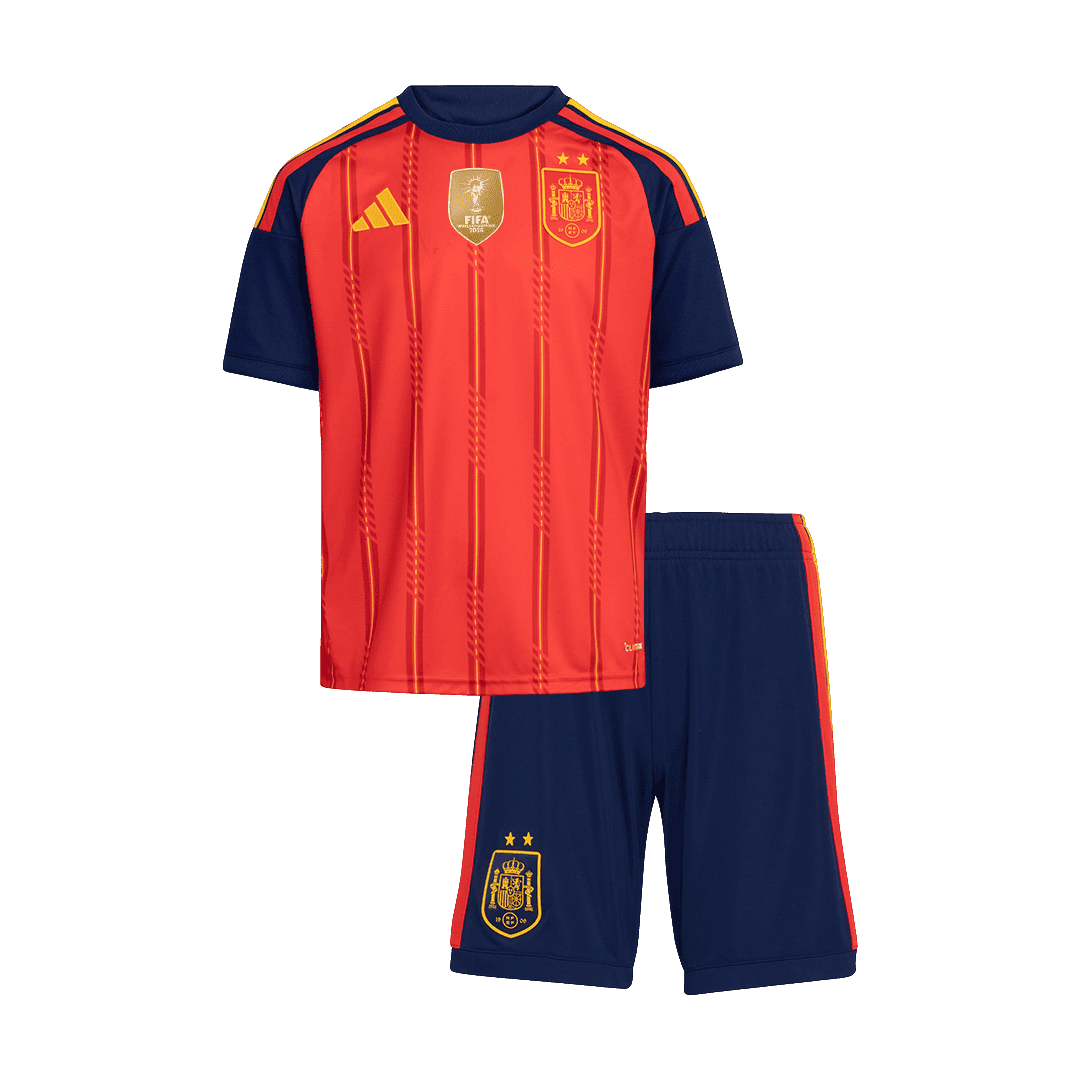 Spain Infantil 
 Casa Copa do Mundo World Cup Futebol Camisa Conjunto (Camisa+Shorts) 2026 Vermelho