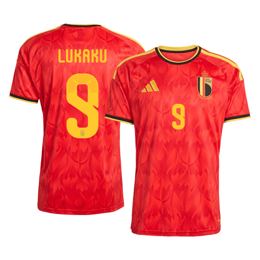 LUKAKU #9 Bélgica Casa Copa do Mundo Camisa 2026 Vermelho