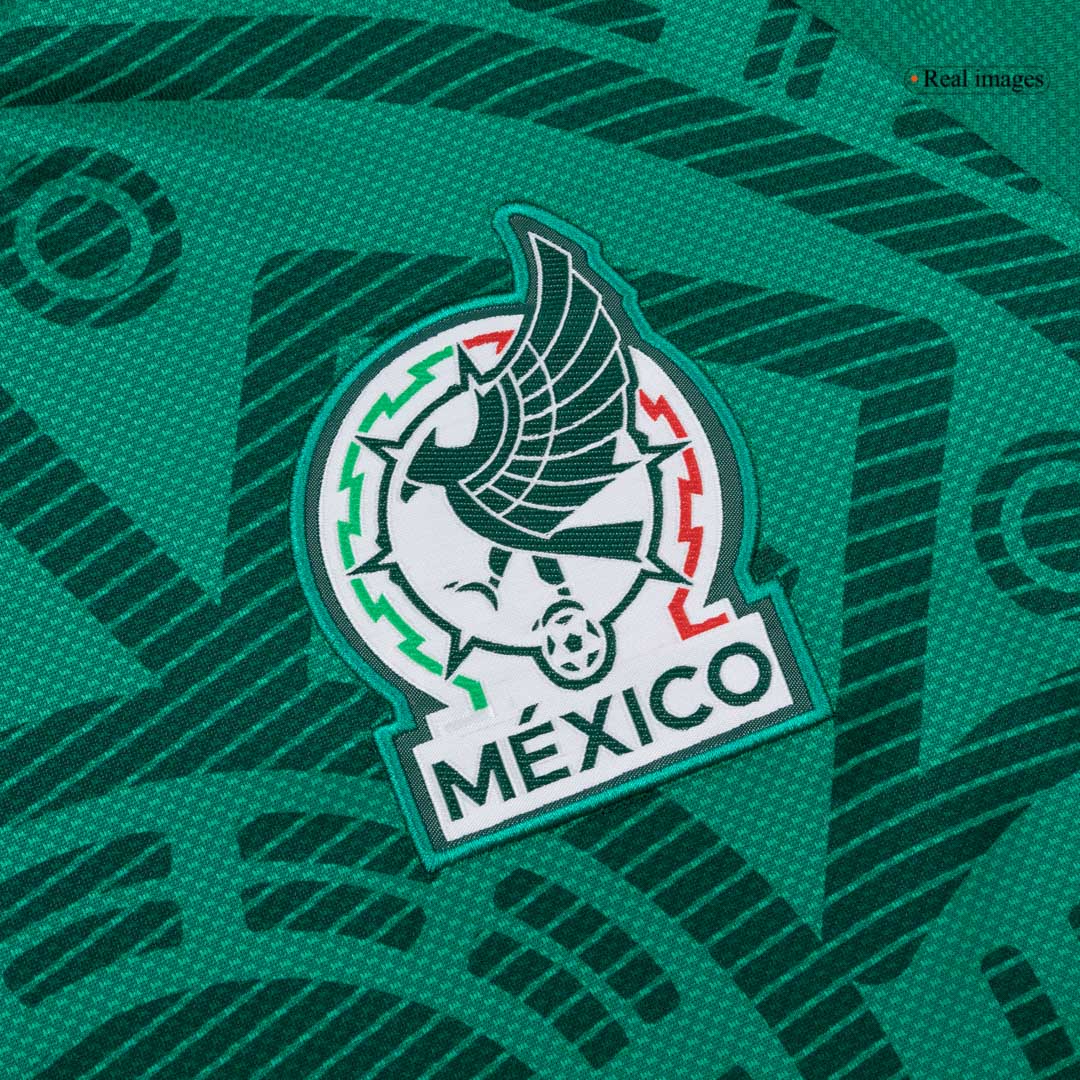 Mexico Casa Copa do Mundo Camisa Conjunto(Camisa+Calções+Meias) 2026 Verde - camisola de futebol para adeptos em - imagem 6